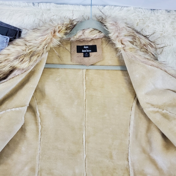 NWOT Dennis Basso Faux Fur/ Suede Vest - Picture 8 of 9
